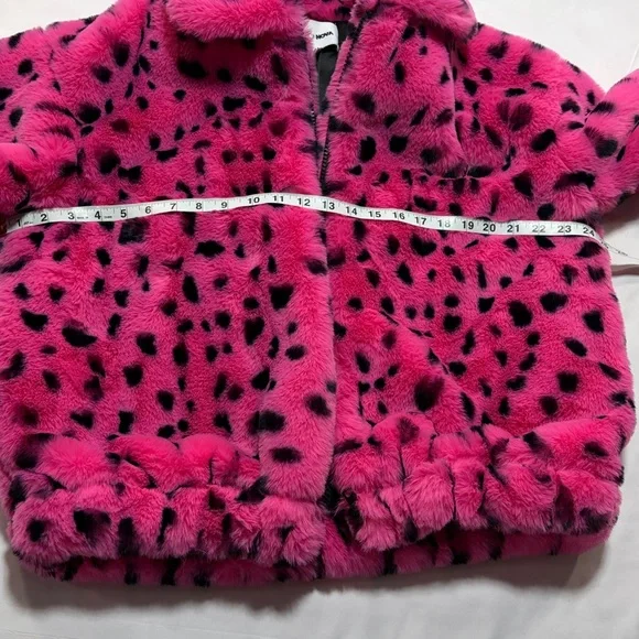 NWT Fashion nova faux fur animal print coat size M - Picture 4 of 8